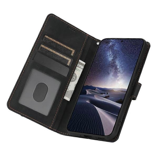 Compatible for iPhone 17 Air Case PU Leather Phone Cover with Wallet Stand