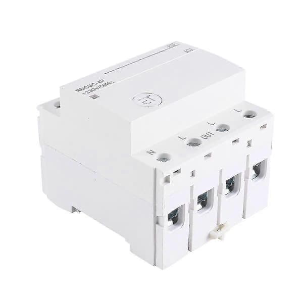 Wifi Smart Circuit Breaker Timer Relæafbryder Stemmefjernbetjening Tuya Ewelink App til (hvid)