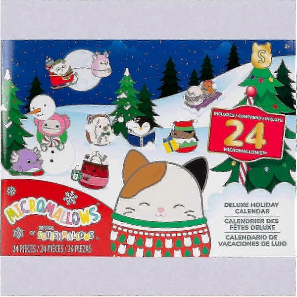 2025 24-dages jule-adventskalender med 24 stk. PVC-minilegetøj