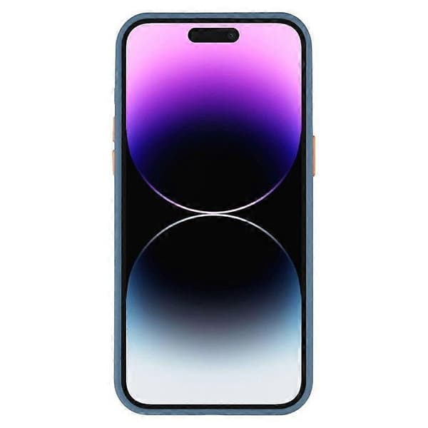 Magnetiskt skal för iPhone 14 Pro Max, hudvänlig TPU + PC baksida (Blå)