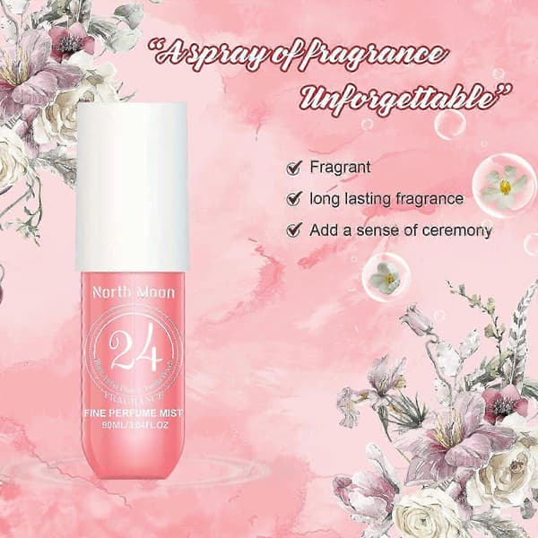 Langvarig Jasmin & Sandeltre Parfymespray for Kvinner, Elegant Luksuriøs Duft, 90ml