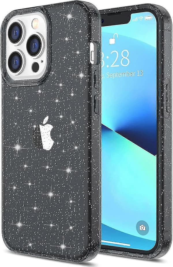 Etui kompatibelt med iPhone 13 Pro Max etui glitter, glitter gnistrende cover