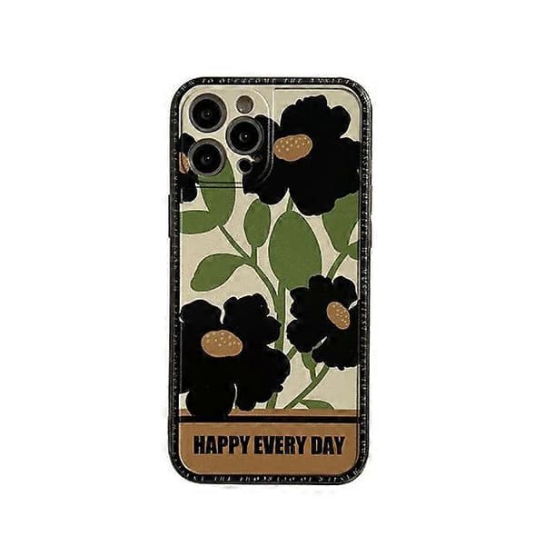 Blomsteretui til iPhone 13 Etui Blødt Klart TPU Silikone Gummietui