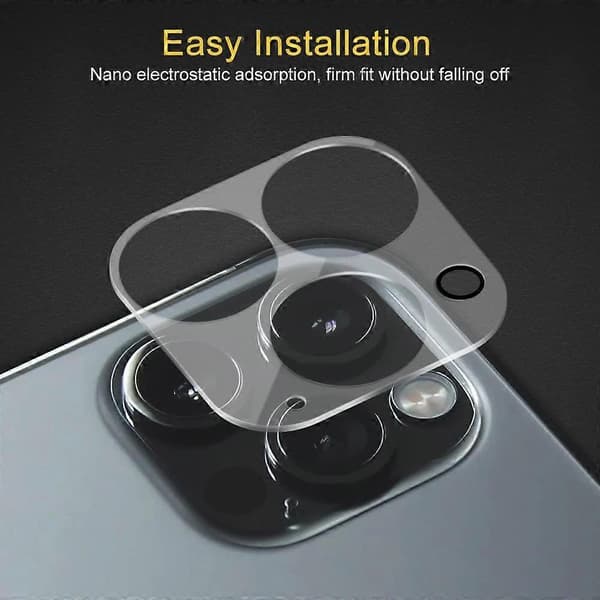 LINJOU 3-pack för iPhone 13 Pro Max & iPhone 13 Pro HD Linsskydd