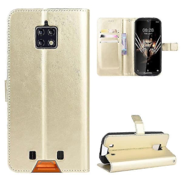 Oukitel WP6 Plånboksfodral, Stötsäkert PU Läder Flipskydd med Kortfack &amp; Ställ (A3)