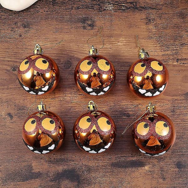 6 stk. hengende Halloween-dekorasjoner
