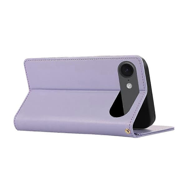 Kompatibel til iPhone 17 Air Case RFID Pungstativ Rhombus Læder Telefoncover Med Håndledsrem