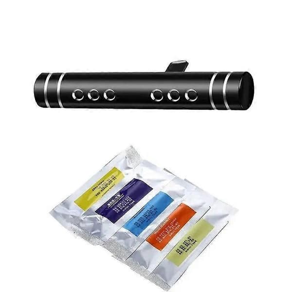 Bil luftventil doftklämma, 5 dofter fast parfymsticka, automatisk luftutlopp aromaterapi diffusor