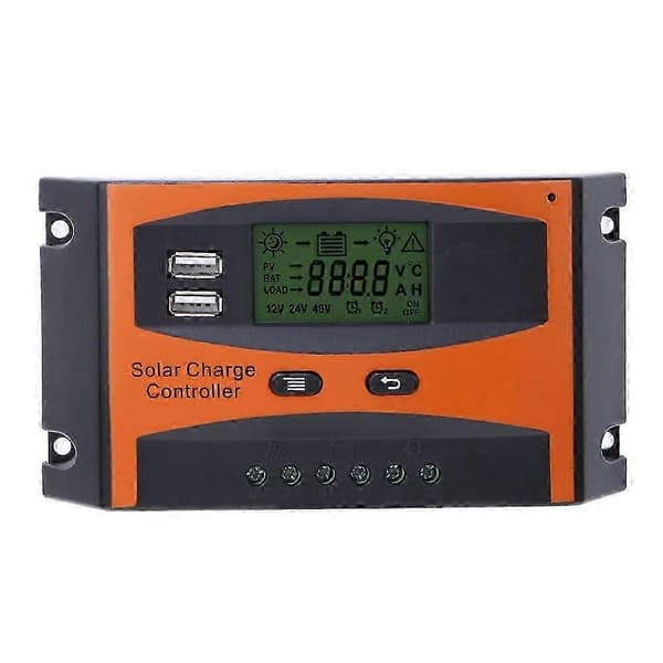 PWM Solar Charge Controller Automatisk Identifikation 12/24V Solpanel Regulator 20A