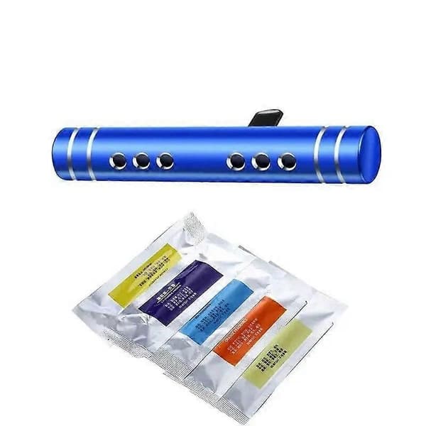 Bil luftventil doftklämma, 5 dofter fast parfymsticka, automatisk luftutlopp aromaterapi diffusor