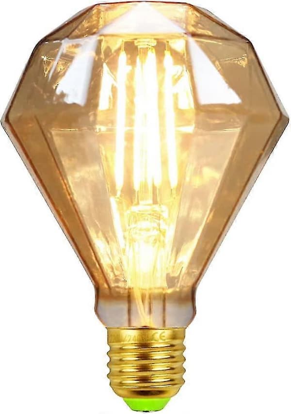Glødelampe Diamond Led 4W Retro Stil Dekorativ Glødelampe Glødetråd 240V E27