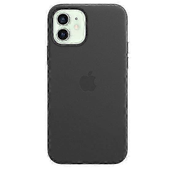 Läderfodral för iPhone 12/12 Pro Läderfodral med Magsafe (Svart)