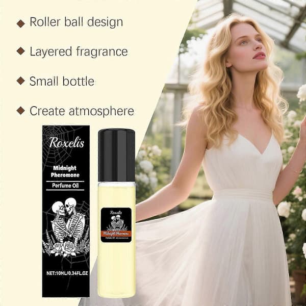 Roxelis Midnight Halloween Musk Cologne, Bærbar Elegant Duft til Dates & Fester