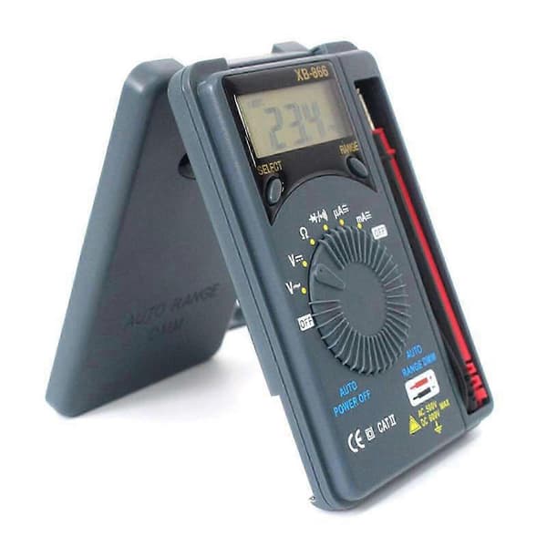 XB866 Mini Auto Range LCD Voltmeter Tester Verktyg AC/DC Fick Digital Multimeter