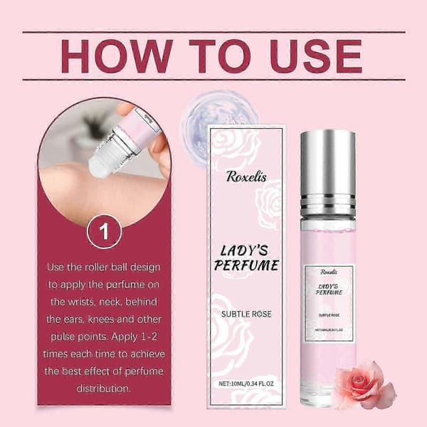Rose Fresh Powder Parfym, Lavendel & Patchouli Blommig Doft, 10ml Eau De Toilette