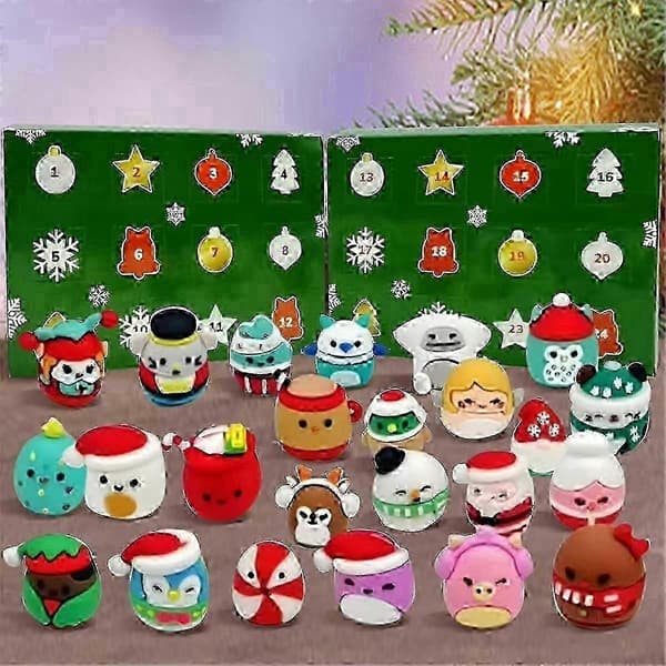 24 dagers julekalender med minifigurer, leker til julekalender, strømpefyll