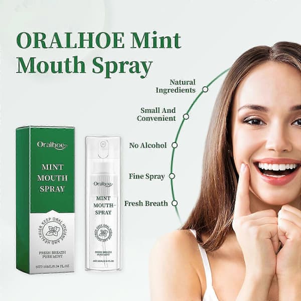 Oralhoe Mint Munnspray: Frisk pust, renser og langvarig duft A