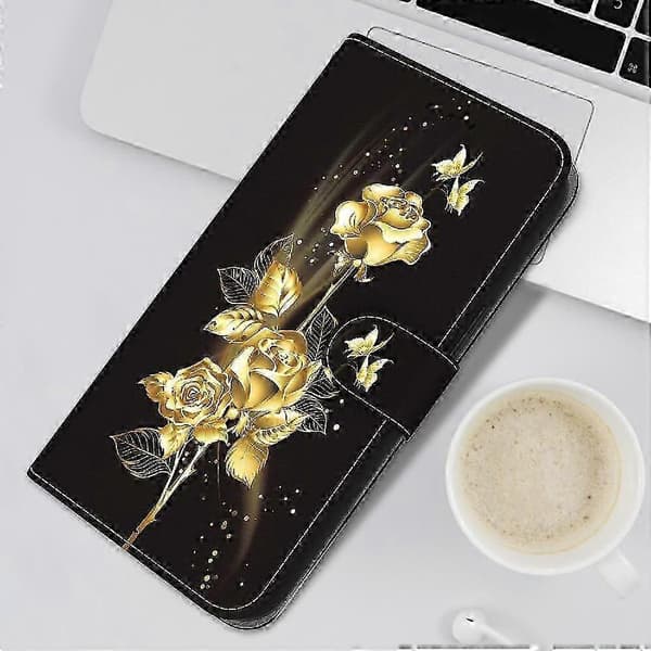 Etui til iPhone 16 Malet Pung Etui med Kortpladser Kompatibel med iPhone 16 Etui -