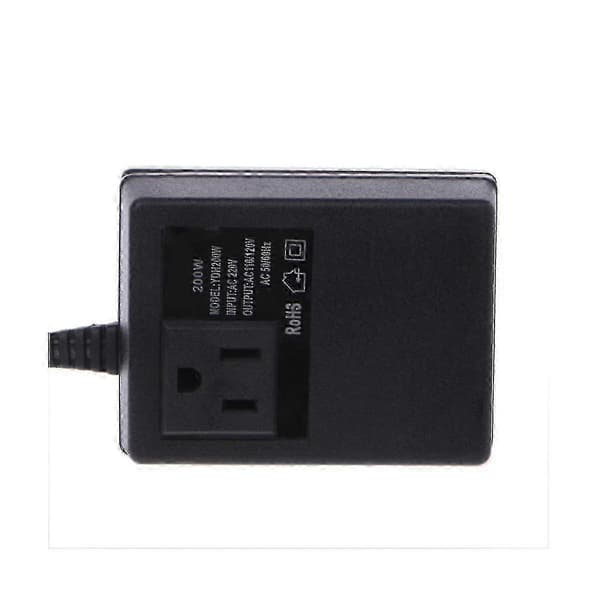 200w AC 220v till 110v minska transformator konvertera reseström EU-kontaktadapter