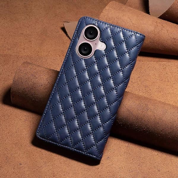 Fodral för iPhone 16 PU-läder Magnetlås Flip Folio Skyddsfodral Kompatibelt med iPhone 16