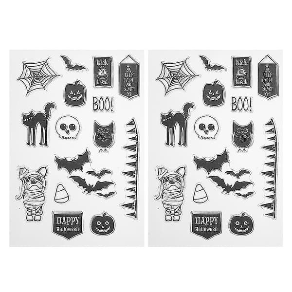 2 stk Halloween-stempler for Halloween-dekorasjoner