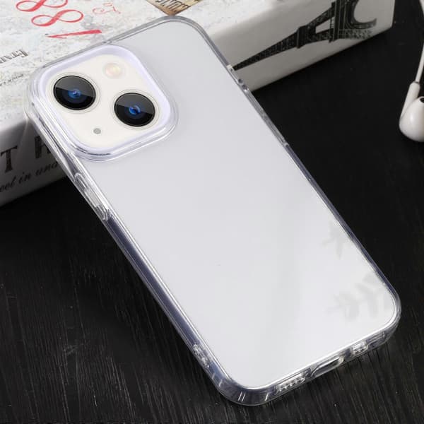 Til iPhone 13 Macaron Linseramme Gennemsigtigt TPU Telefoncover