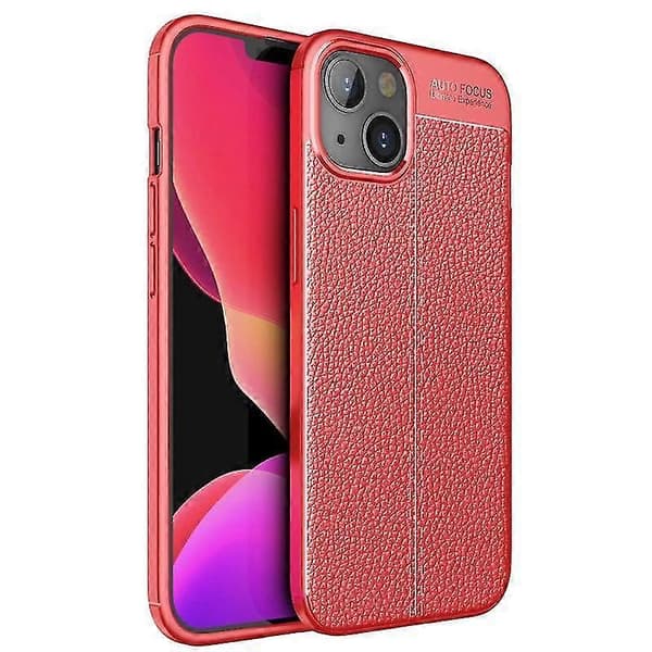 For iPhone 13 Litchi tekstur TPU støtsikkert etui (svart)