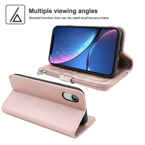 Iphone Xr -kotelo, lompakko kaulanauhalla, korttipidike, PU-nahkaa