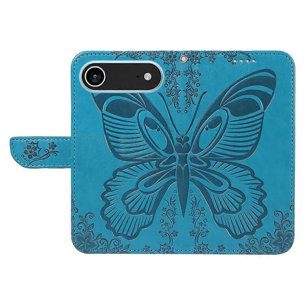 Compatible For iPhone 17 Air Case Butterfly Pattern PU Leather Folio Flip Phone Cover