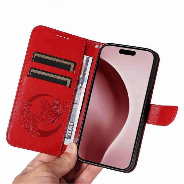 Nahkainen puhelinkotelo iPhone 16 Prolle