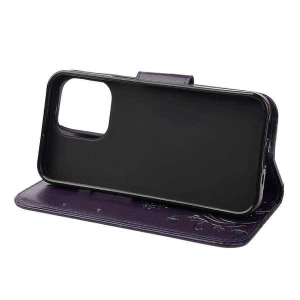 Sommerfuglblomst Skinnveske til iPhone 13 Pro Max