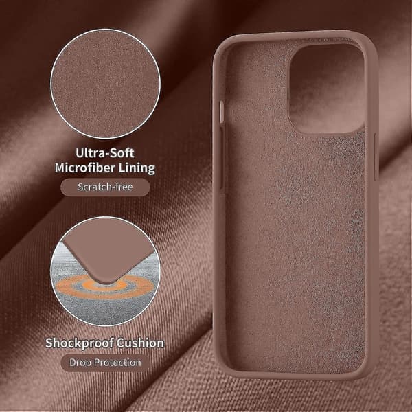 Iphone 13 Pro Fodral Silikon Ultratunt Stötsäkert Skyddsfodral Mjukt Foder