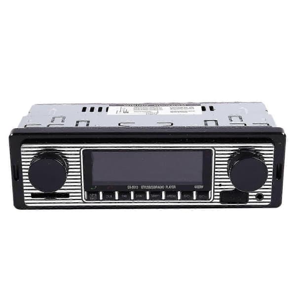 Bluetooth Vintage Bilradio MP3-spelare Stereo USB AUX Klassisk Bilstereo Ljud