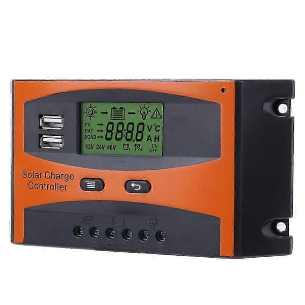 PWM Solar Charge Controller Automatisk Identifikation 12/24V Solpanel Regulator 20A