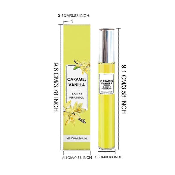 Vanilje Roll-On Parfume, Langvarig Unik Elegant Duft, 10ml