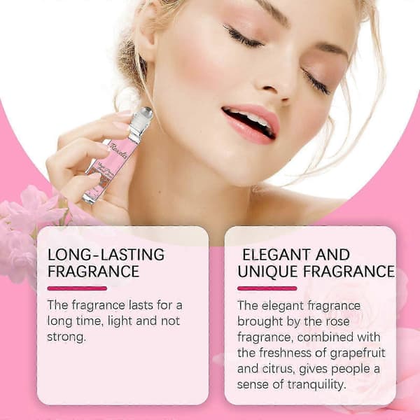 Charm Blomsterparfume, Frisk Citrus & Jasmin Duft til Daglig & Formel Brug, 10ml