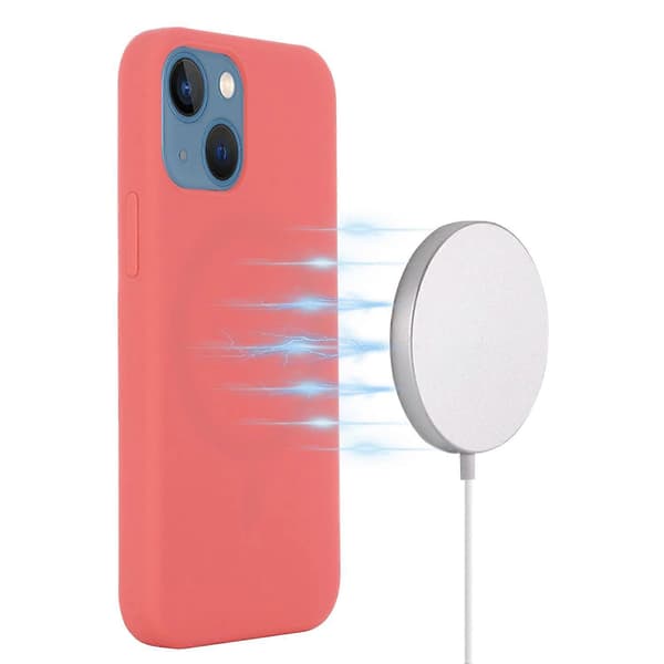 Til iPhone 13 Cover Kompatibel med MagSafe Flydende Silikone Telefoncover