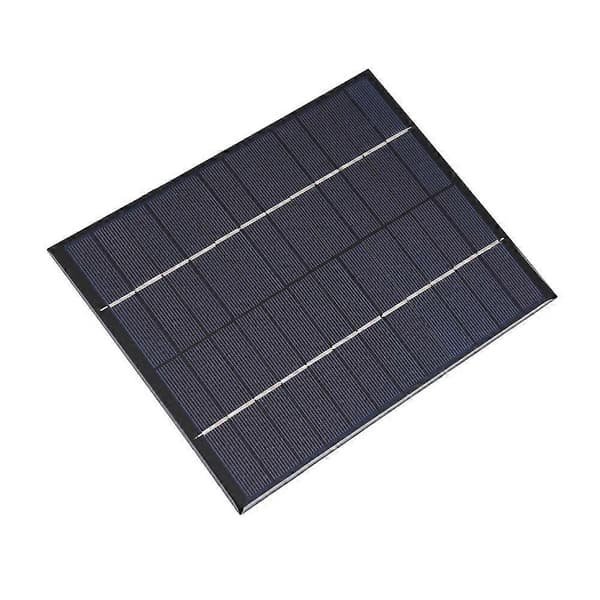 5.2W 12V Bærbart Polysilicium Solpanel Strømbatterioplader Modul til DIY + DC Output 5521