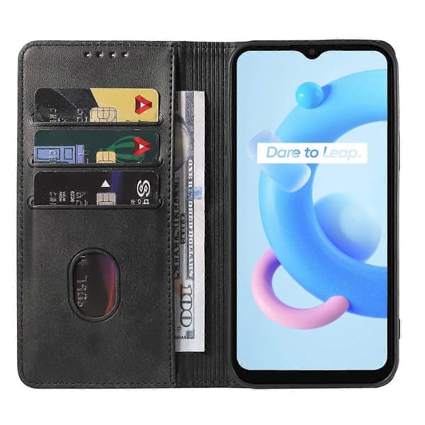 Magnetiskt läderfodral för Realme C11 2021