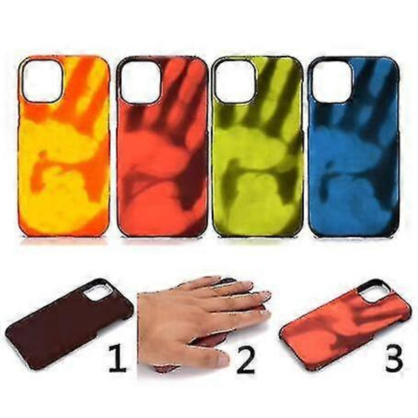 Färgskiftande termiskt mobilskal för iPhone (Blå, iPhone 12 Pro Max)