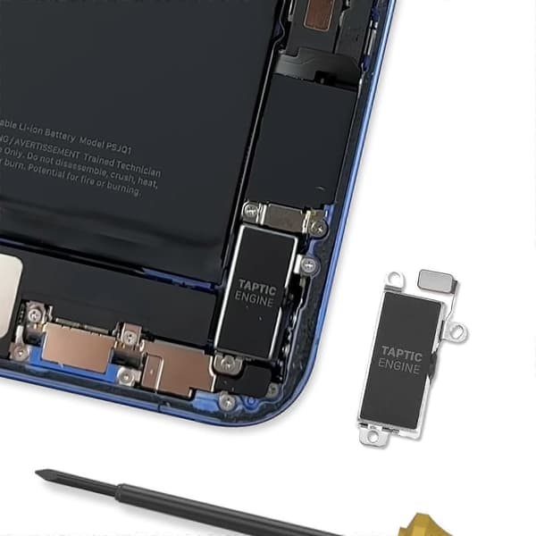 Erstatningsvibrator for iPhone 16, Svart