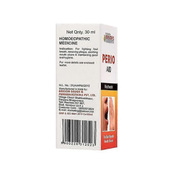Perio munvatten (30 ml), Perio Aid Munvatten, Bakson A