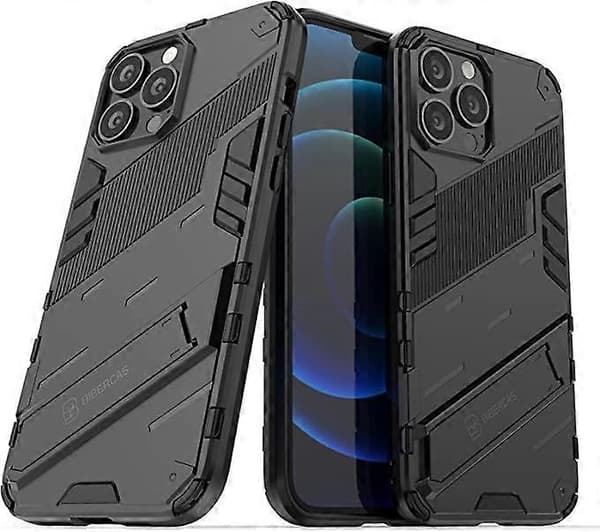 Deksler til iPhone 13 Pro Max, panserdeksel med stativ, militærgradert beskyttelse, støtbestandig støtfanger, mobildeksel til Apple iPhone 13 Pro Max (6.