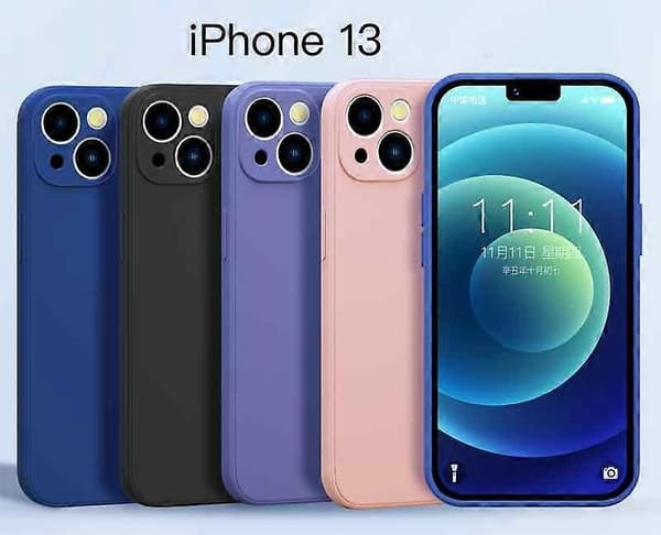 iPhone 13 - Mikrokuitu silikonikuori