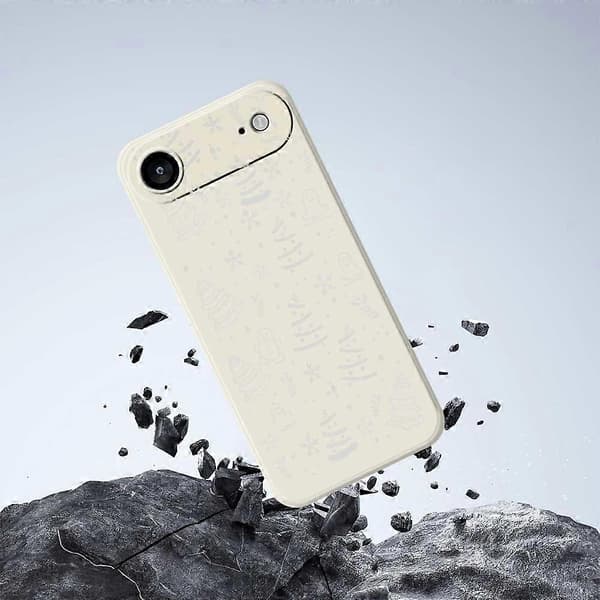 Til iPhone 17 Air-deksel Snøfnugg Pepperkake Mønstertrykk Rett Kant TPU Telefonbakdeksel