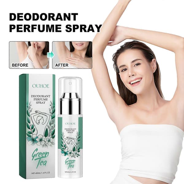 Grøn te deodorant spray til underarme, fjerner lugt fra kroppen