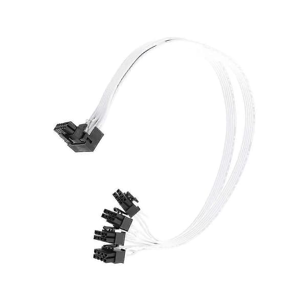 4xcpu 8pin til 16pin han grafikkort forlængerkabel Pci-e 5.0 12vhpwr Rtx4090 albueadapter