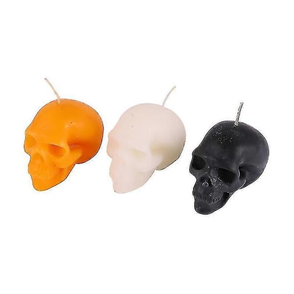 3 stk. Halloween-lys til Halloween-udsmykning