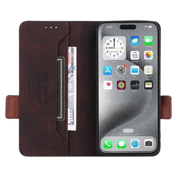 Läderfodral för iPhone 16 Pro