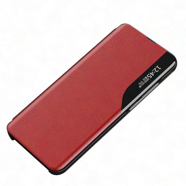 Samsung Galaxy S22 5G Smart View Window Stand Drop-proof Folio Flip-deksel (rød)